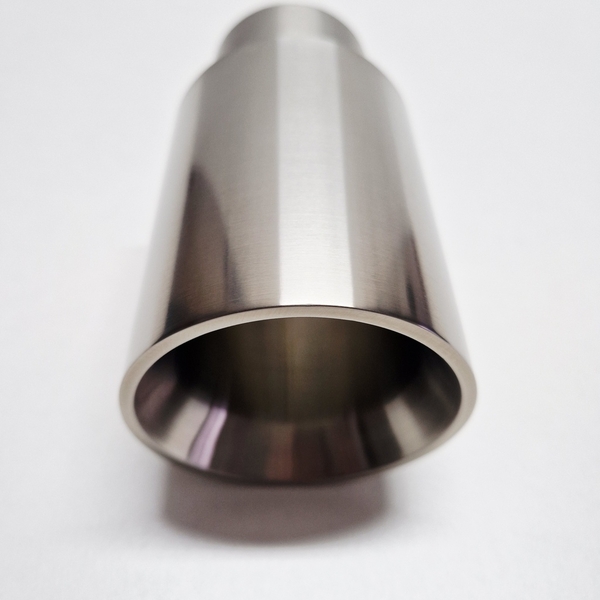 Pogrubiona końcówka wydechu INOX 80 mm prosta stal nierdzewna