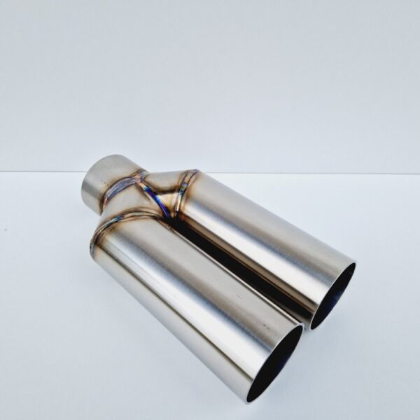 Podwójna końcówka wydechu Y-PIPE 60 mm prosta (1)