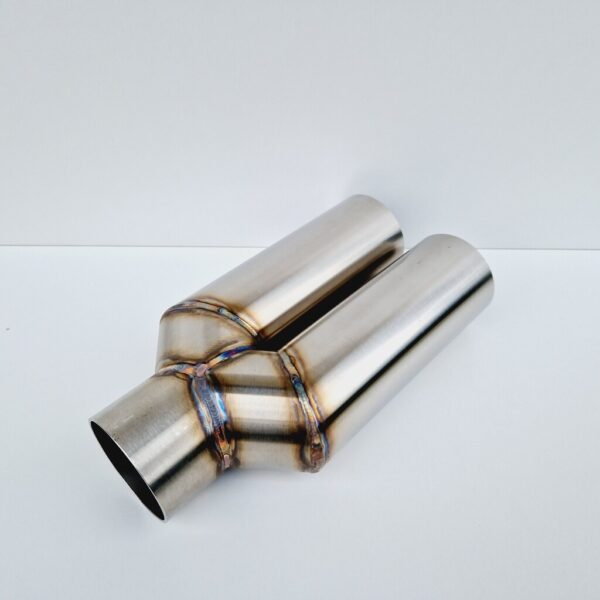 Podwójna końcówka wydechu Y-PIPE 60 mm prosta (3)