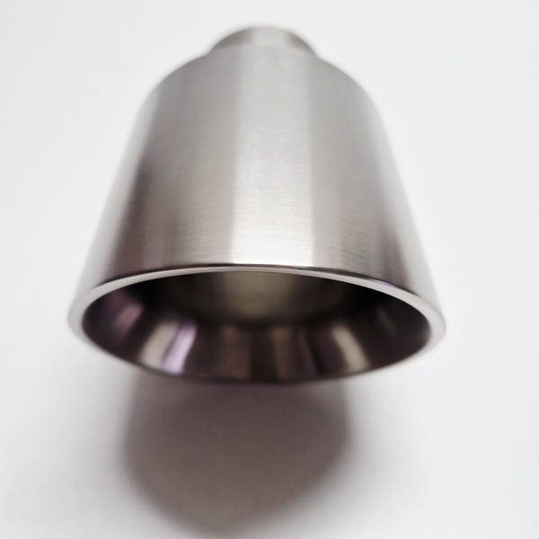 Pogrubiona końcówka wydechu INOX 108 mm ścięta stal nierdzewna
