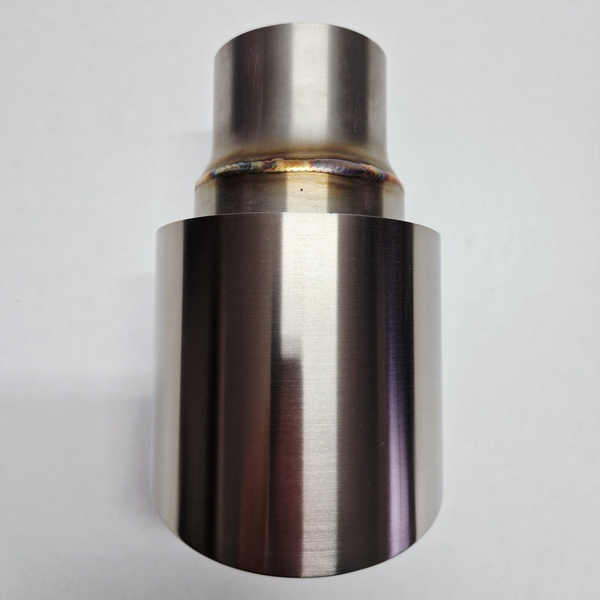 Pogrubiona końcówka wydechu INOX 108 mm ścięta stal nierdzewna