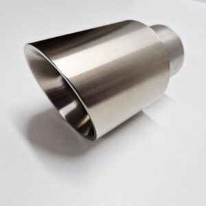 Pogrubiona końcówka wydechu INOX 3” 76 mm – ścięta stal nierdzewna