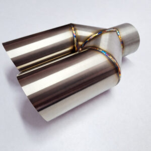 Podwójna końcówka wydechu Y-Pipe INOX 2x2,75 2x70 mm stal nierdzewna