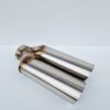 Podwójna końcówka wydechu Y-PIPE 2,5" (63,5mm) ścięta (2)