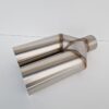 Podwójna końcówka wydechu Y-PIPE 80mm prosta (5)