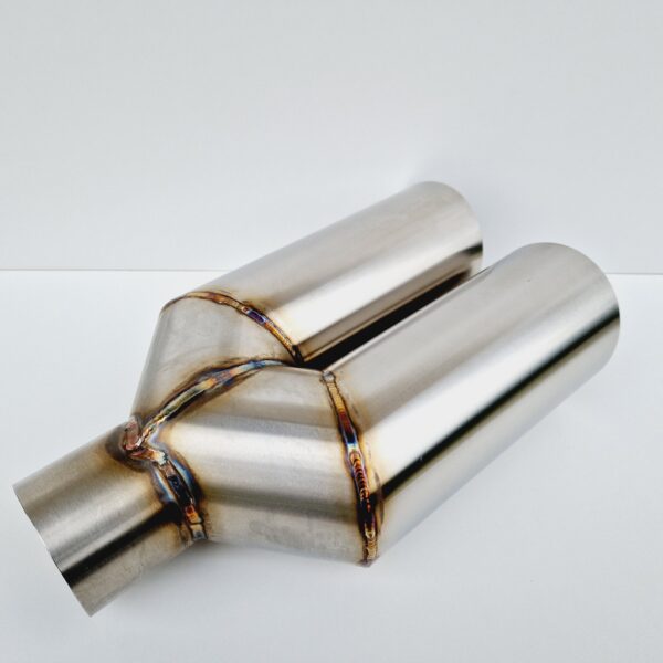 Podwójna końcówka wydechu Y-PIPE 80 mm ścięta (3)
