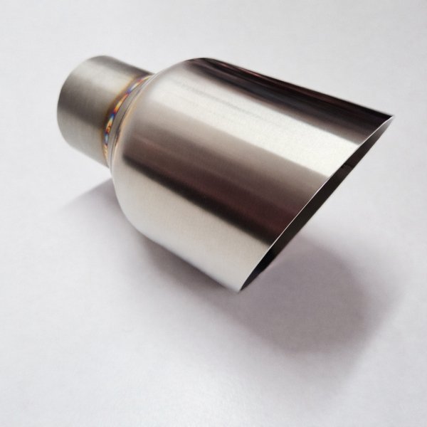 Końcówka wydechu INOX 3" (76 mm) ścięta ze stali nierdzewnej – sportowa końcówka tuningowa do auta