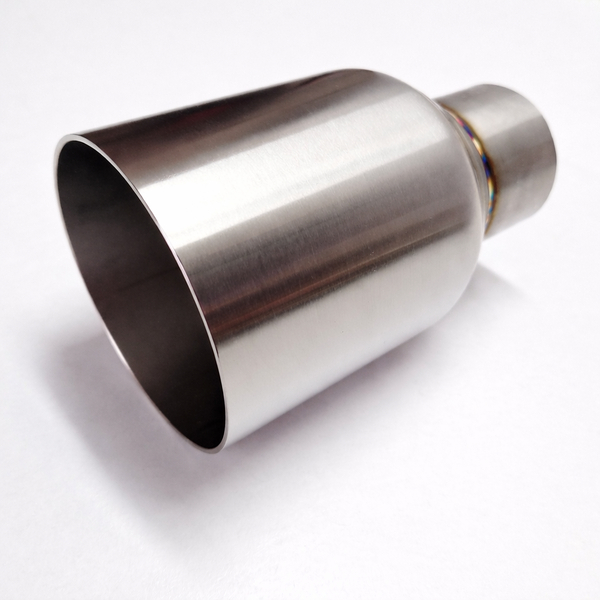 Końcówka wydechu INOX 80 mm prosta ze stali nierdzewnej – sportowa końcówka do auta